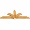 Ekena Millwork Redmond Rough Sawn Timber Gable Bracket, Western Red Cedar, 84"W x 31"H x 4"D x 6"F, 9/12 Pitch GBW084X31X0406RED00RWR - alternate 5